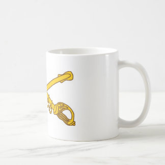 Cavalry crossed sabers coffee mug