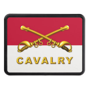 Cavalry Crossed Sabers Flag Hitch Cover