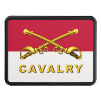 Cavalry Crossed Sabers Flag Hitch Cover