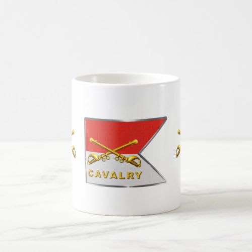 Cavalry Crossed Sabers Guidon Coffee Mug