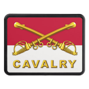 Cavalry Crossed Sabers   Hitch Cover