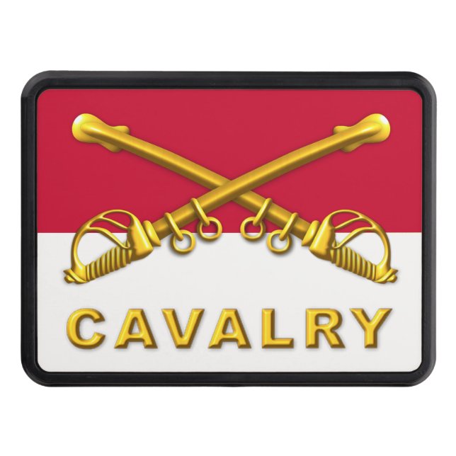 Cavalry Crossed Sabers   Hitch Cover (Front)