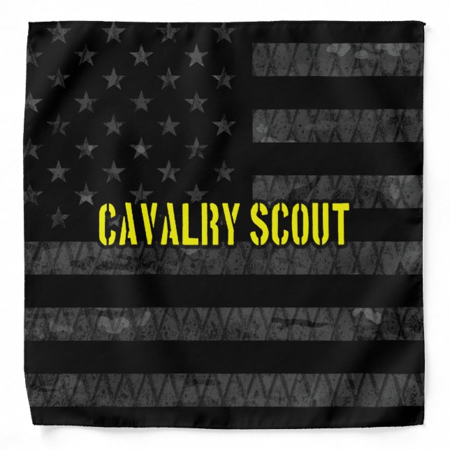 Cavalry Scout Subdued American Flag Bandana (Front)