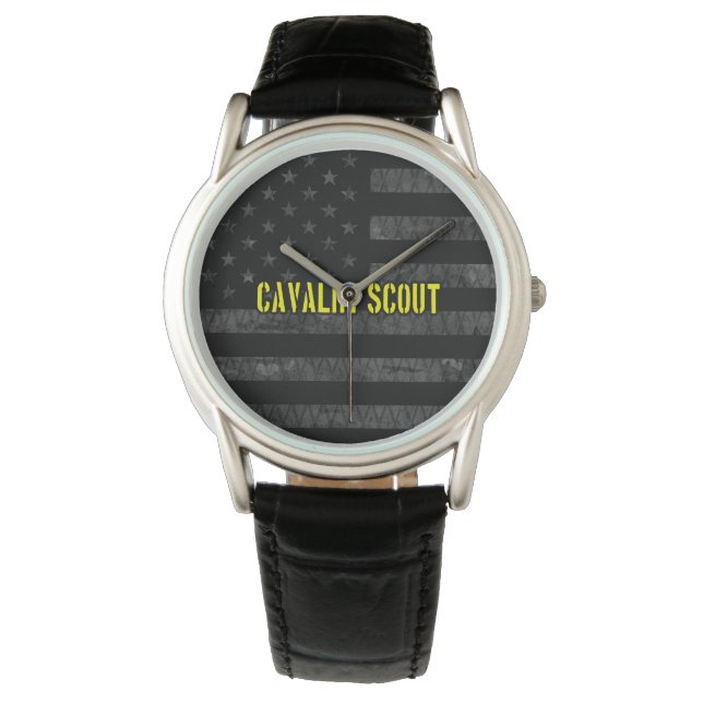 Cavalry Scout Subdued American Flag Watch (Front)