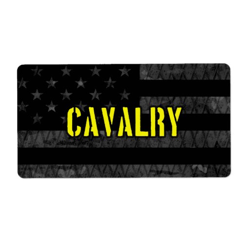 Cavalry Subdued American Flag Label