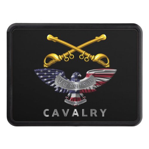 Cavalry Veteran with Customized Eagle Hitch Cover