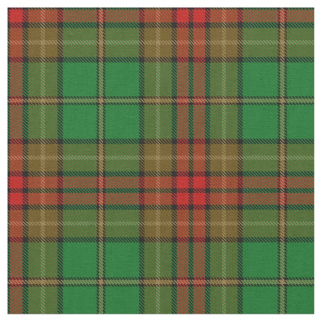Cavan County Irish Tartan Fabric (Close Up)
