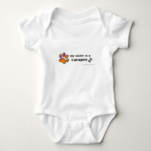 cavapoo baby bodysuit