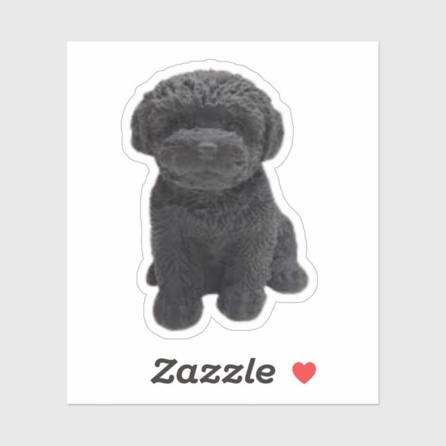  Cavapoo Cavoodle Cockerpoo Puppy black dog Sticker (Sheet)
