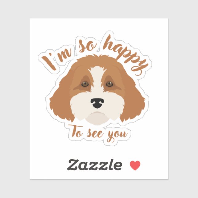  Cavapoo Cavoodle Cockerpoo Puppy Designer dog Sticker (Sheet)