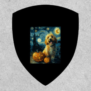 Cavapoo Cute Dog Halloween Jack O Lantern Pumpkin  Patch