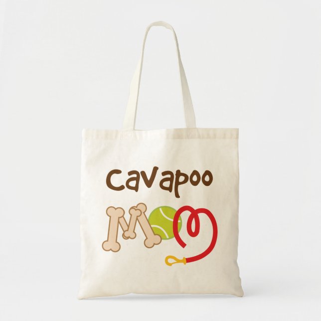 Cavapoo Dog Breed Mom Gift Tote Bag (Front)