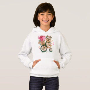 Cavapoo Dog Hearts Valentine's Day  Dog Lover   T- Hoodie