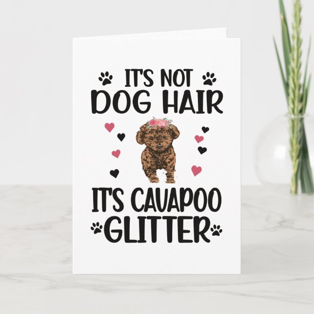 Cavapoo Dog Lover Cavapoo Mom Cavoodle Dog Owner Card (Front)
