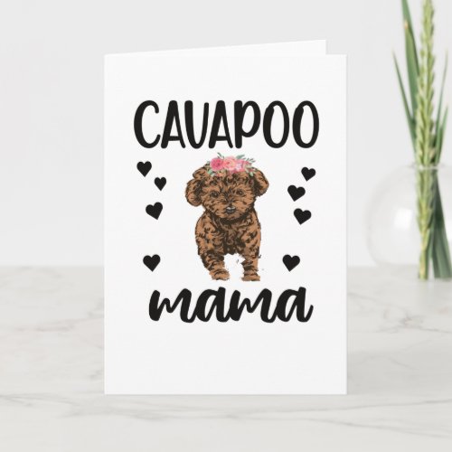 Cavapoo Dog Mama Cavoodle Dog Lover Cavapoo Mom Card