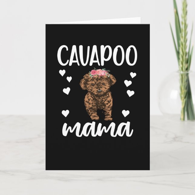 Cavapoo Dog Mama Cavoodle Dog Lover Cavapoo Mom Card (Front)