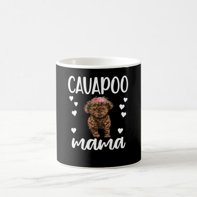 Cavapoo Dog Mama Cavoodle Dog Lover Cavapoo Mom Coffee Mug (Center)
