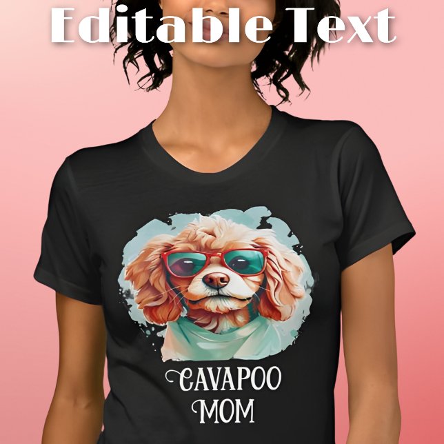 Cavapoo Dog Mom Sunglasses T-Shirt (Creator Uploaded)