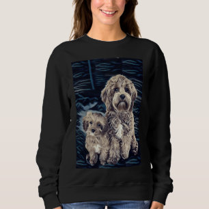 Cavapoo Dogs Adorable Pet Poodle Cute Puppy Sweatshirt