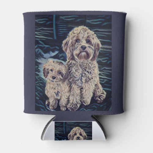 Cavapoo Dogs Cute Adorable Can Cooler