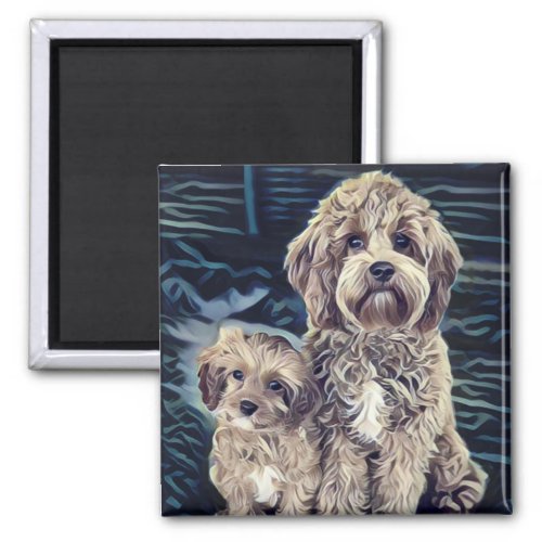 Cavapoo Dogs Cute Adorable Magnet