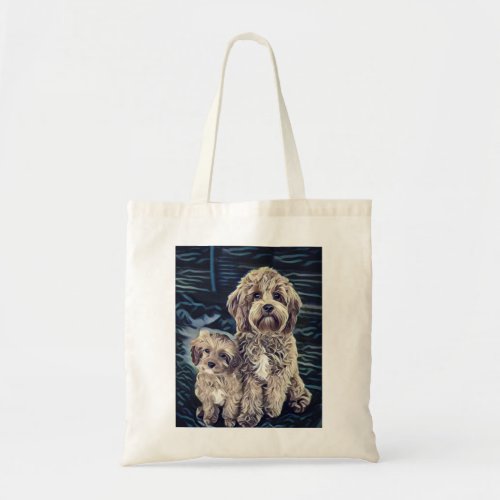 Cavapoo Dogs Cute Adorable Tote Bag