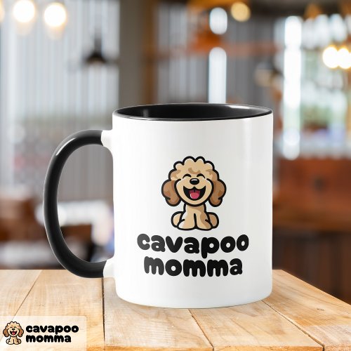Cavapoo Momma Peace Love Cavapoos Mug