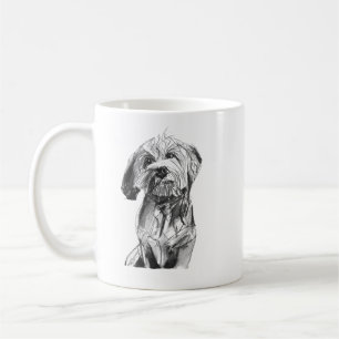 Cavapoo Mug – Charcoal Hand Drawn Dog Coffee Mug