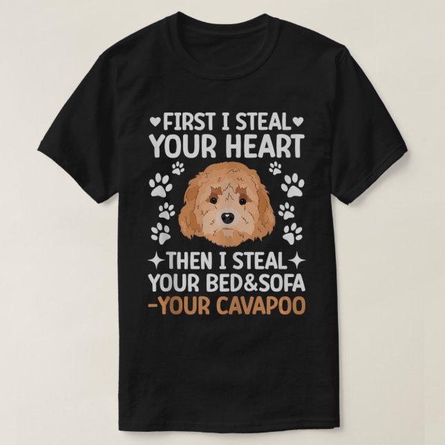 Cavapoo Owner Funny Cavapoo Dad Cavapoo Mom  T-Shirt (Design Front)