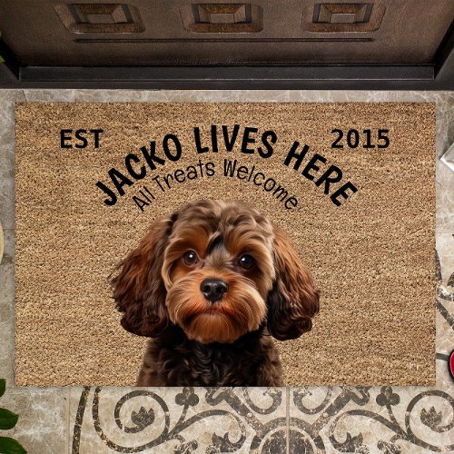 Cavapoo Personalized Pet Doormat