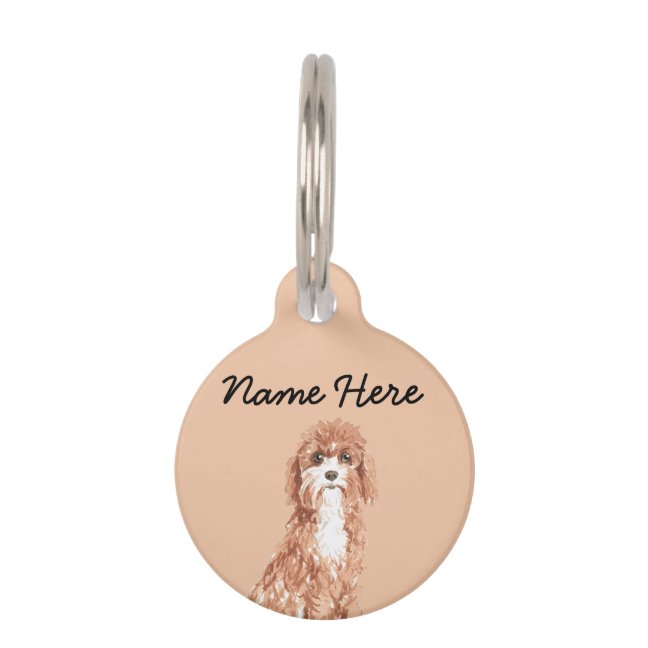 Cavapoo Pet ID Tag