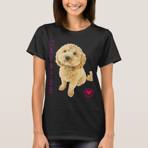 Cavapoo Puppy Dog Poodle cross Noodle Super cute B T_Shirt