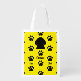 Cavapoo Reusable Grocery Bag