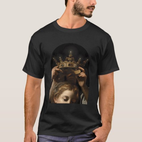 Cavarozzi Virgin With Angels Christian Renaissance T_Shirt