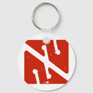 cave arrow flag keychain