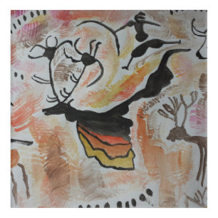 Cave Art Abstract Acrylic Art