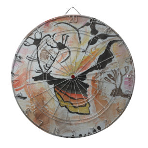 Cave Art Abstract Dart Board
