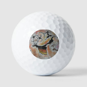 Cave Art Abstract Golf Balls