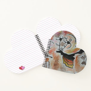 Cave Art Abstract Heart Notebook