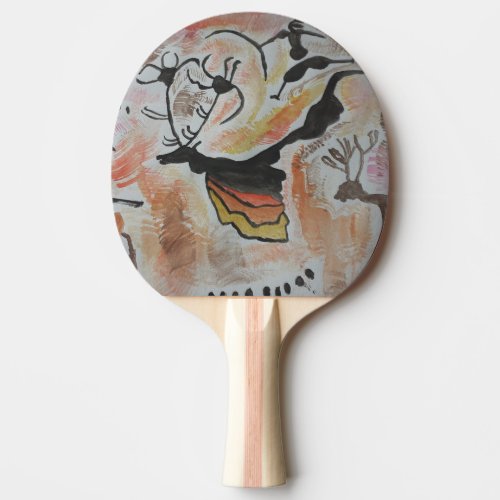 Cave Art Abstract  Ping Pong Paddle
