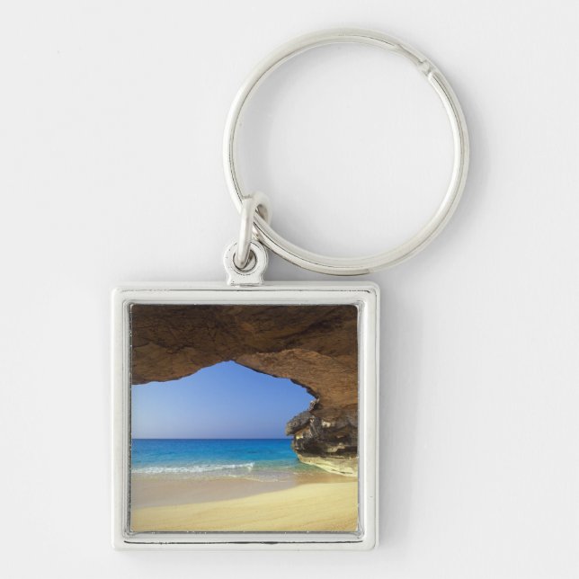 Cave at French Bay, San Salvador Island, Keychain (Front)