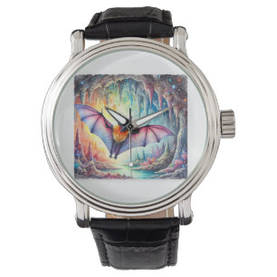 Cave Bat 010824AREF117 - Watercolor Watch