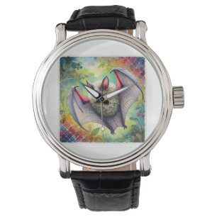 Cave Bat 031124AREF112 - Watercolor Watch