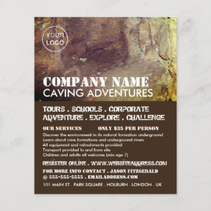 Cave, Caving Adventure Advertising Flyer