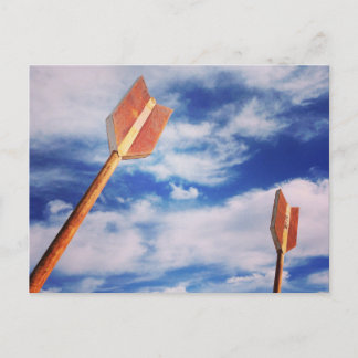Cave Creek, AZ Tourist Postcard Arrow Sky