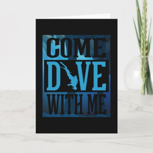 Cave Diver Come Dive with me Card