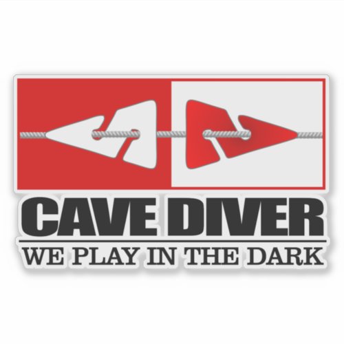 Cave Diver LM Sticker