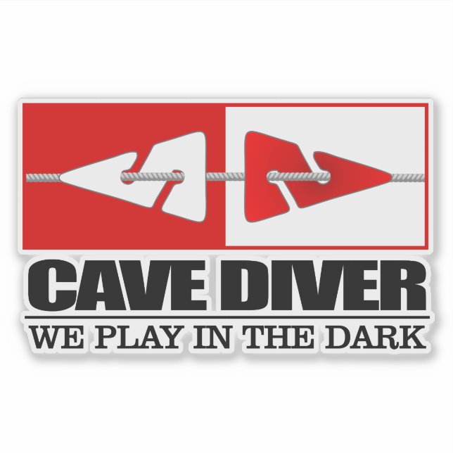Cave Diver (LM) Sticker (Front)