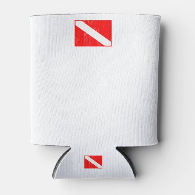 Cave Diver SCUBA Diving Tees - 2 is 1, 1 is None.p Can Cooler (Front)