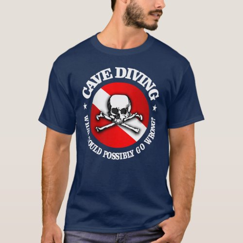 Cave Diving Skull Apparel T_Shirt